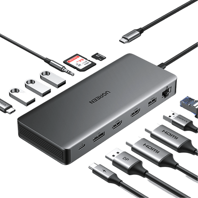 UGREEN Revodok Pro 313 USB-C Dockingstation (13-IN-1, Triple Display)