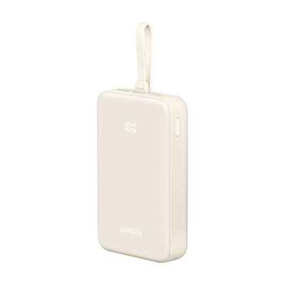 UGREEN Powerbank (20000mAh, 22.5W) mit integriertem USB-C-Kabel