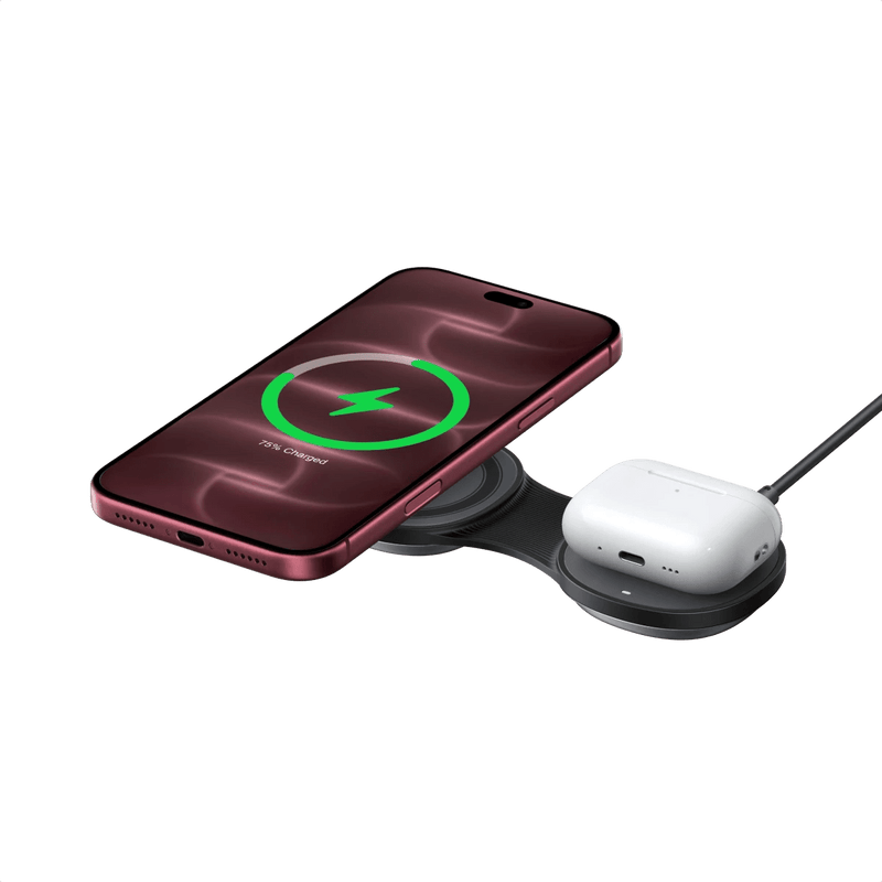 UGREEN MagFlow Magnetisches Kabelloses Ladegerät (2-in-1, klappbar, Qi2 25 W, 30 W USB-C-Eingang)