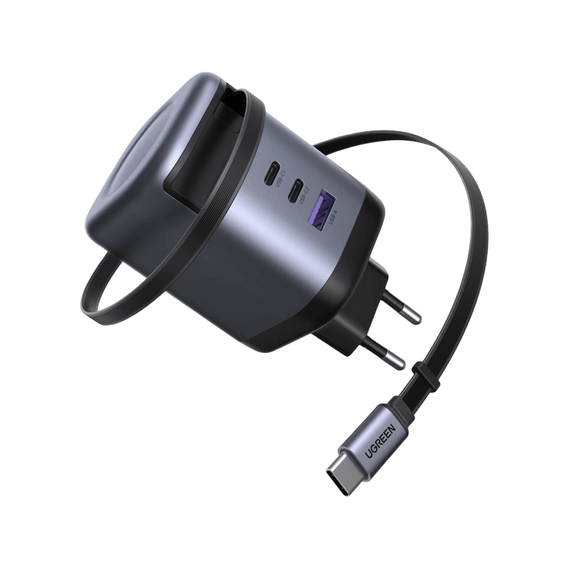 UGREEN Nexode Ladegerät (100W) mit ausziehbarem USB-C-Kabel