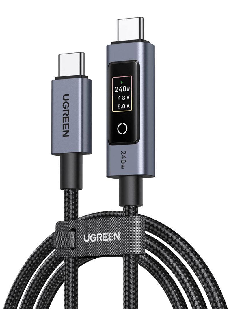 UGREEN Nexode Smart-Display-USB-C-Kabel (240 W, PD 3.1, 1 m / 2 m)