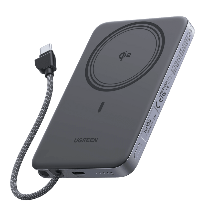 UGREEN MagFlow Air magnetische Powerbank (10000 mAh, Qi2 15W)