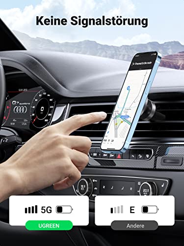 XDeer Handyhalterung Auto Magnet Kompatibel mit MagSafe Autohalterung  Handy-Halterung, (Magnet KFZ handyhalterung 3M Kleber für iPhone 14 13 12)