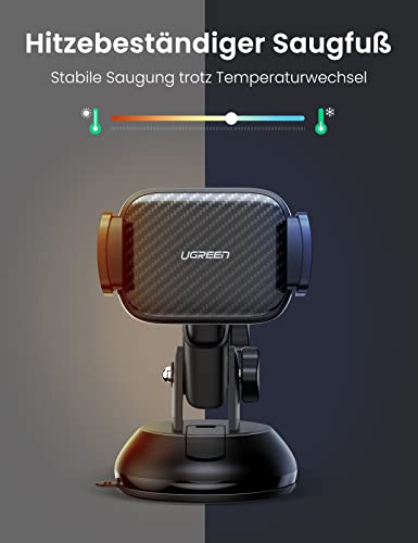 Haiaveng Handyhalterung Auto, Handyhalter Auto 360° Drehbar Handyhalterung  Handy-Halterung, (Saugnapfhalterung für Autotelefon,für iPhone Android)