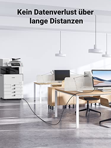 USB Kabel 2,7 M Für Drucker – Kompatibel Mit HP Color Laserjet Pro MFP M282Nw