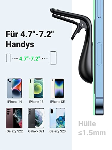 YOSH 2023 Magnetische Auto-Telefonhalterung Entlüftung,Verbesserte Magnet  Handyhalterung mit Doppelter Verschlussclip, für iPhone Samsung Huawei :  : Elektronik & Foto