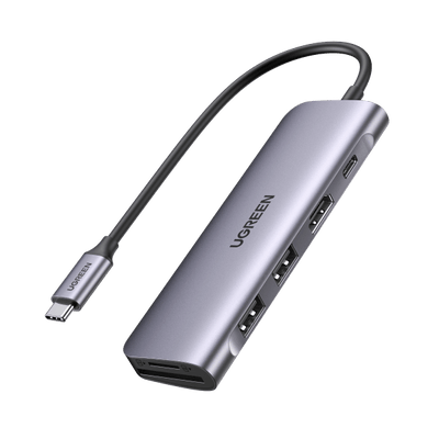 UGREEN Revodok USB-C Hub (6-IN-1) mit 4K HDMI, USB 3.0,TF/SD