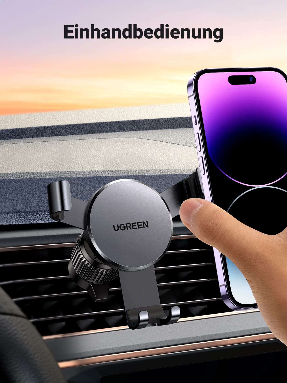 UGREEN Mini Air Vent Smartphone Auto Halterung an Lüftungsgitter SKU 10422  