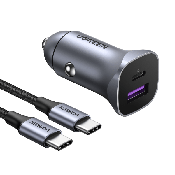 Ladekabel kompatibel für alle Smartphone Handy mit USB_C Auto KFZ Ladegerät  USB