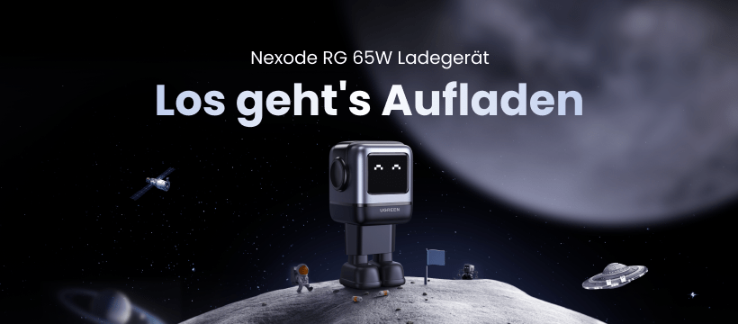 Der UGREEN Nexode RG 65W ist da: Ein leistungsstarker tragbarer Robo-Ladegerät - UGREEN DE