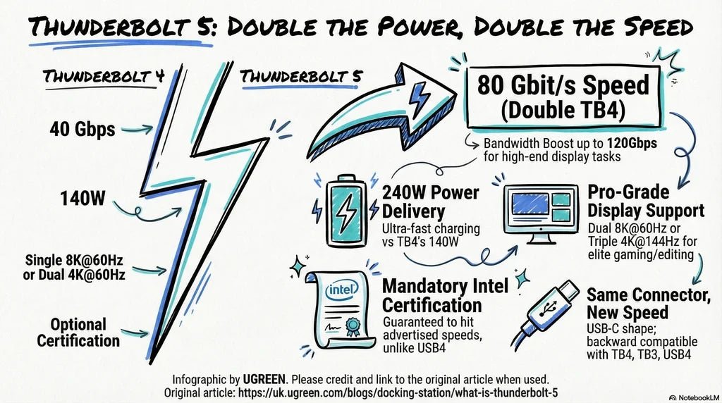 Was ist Thunderbolt 5? Der vollständige Leitfaden für 2026