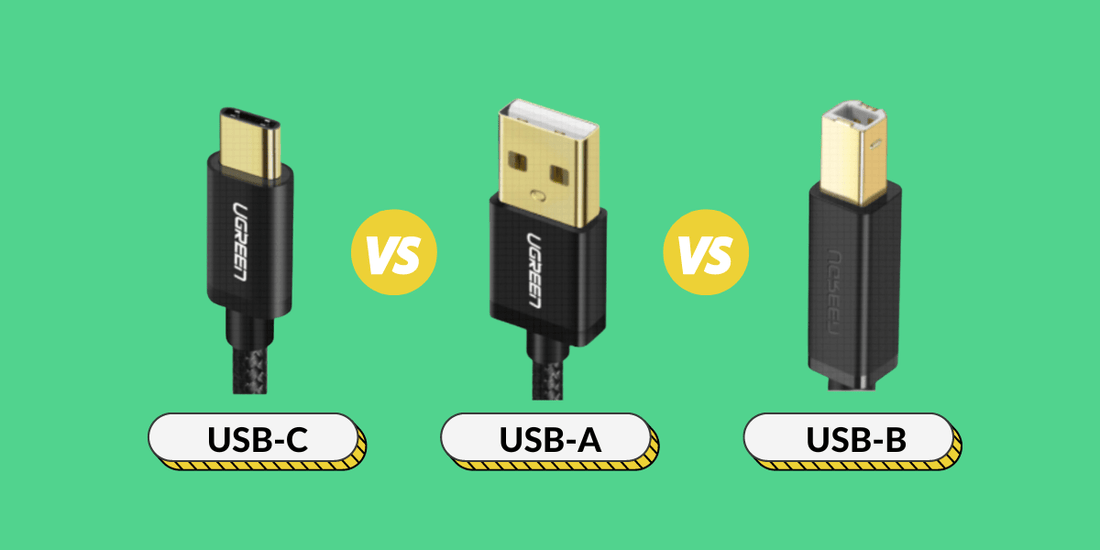 USB C vs. A vs. B - UGREEN DE