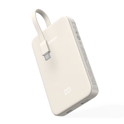 UGREEN 10000 mAh PD 20 W Powerbank mit integriertem USB-C-Kabel