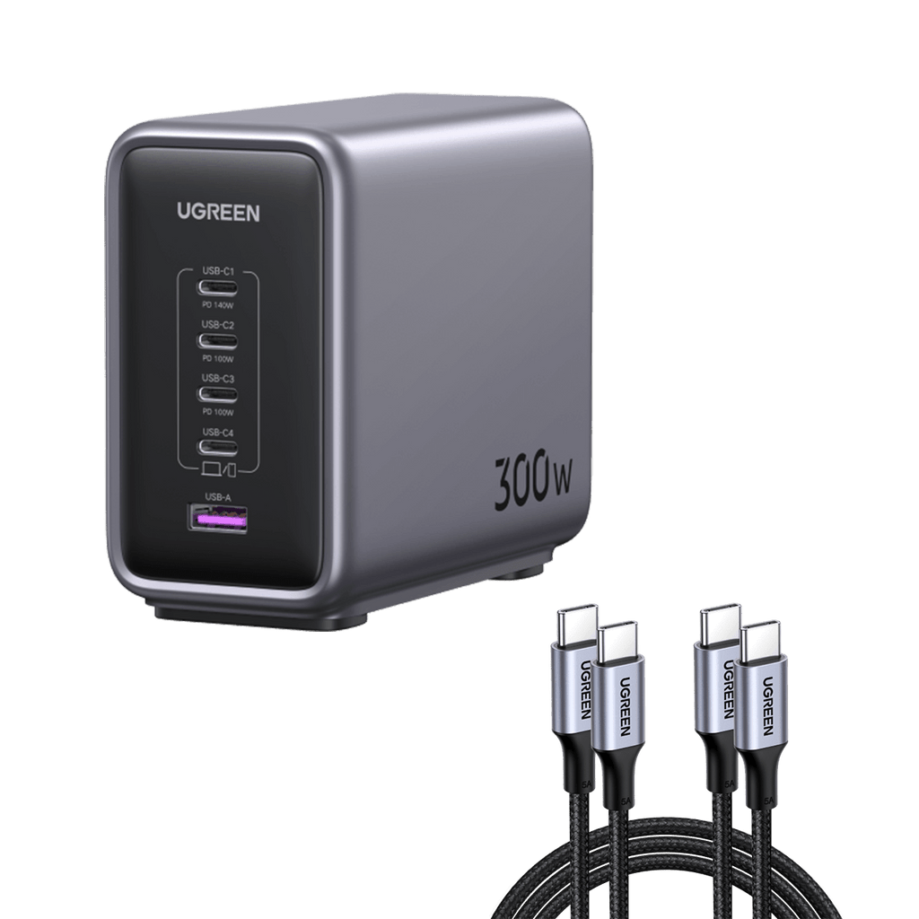 UGREEN Nexode PD ladegerät (300W,  5-Ports, GaN)