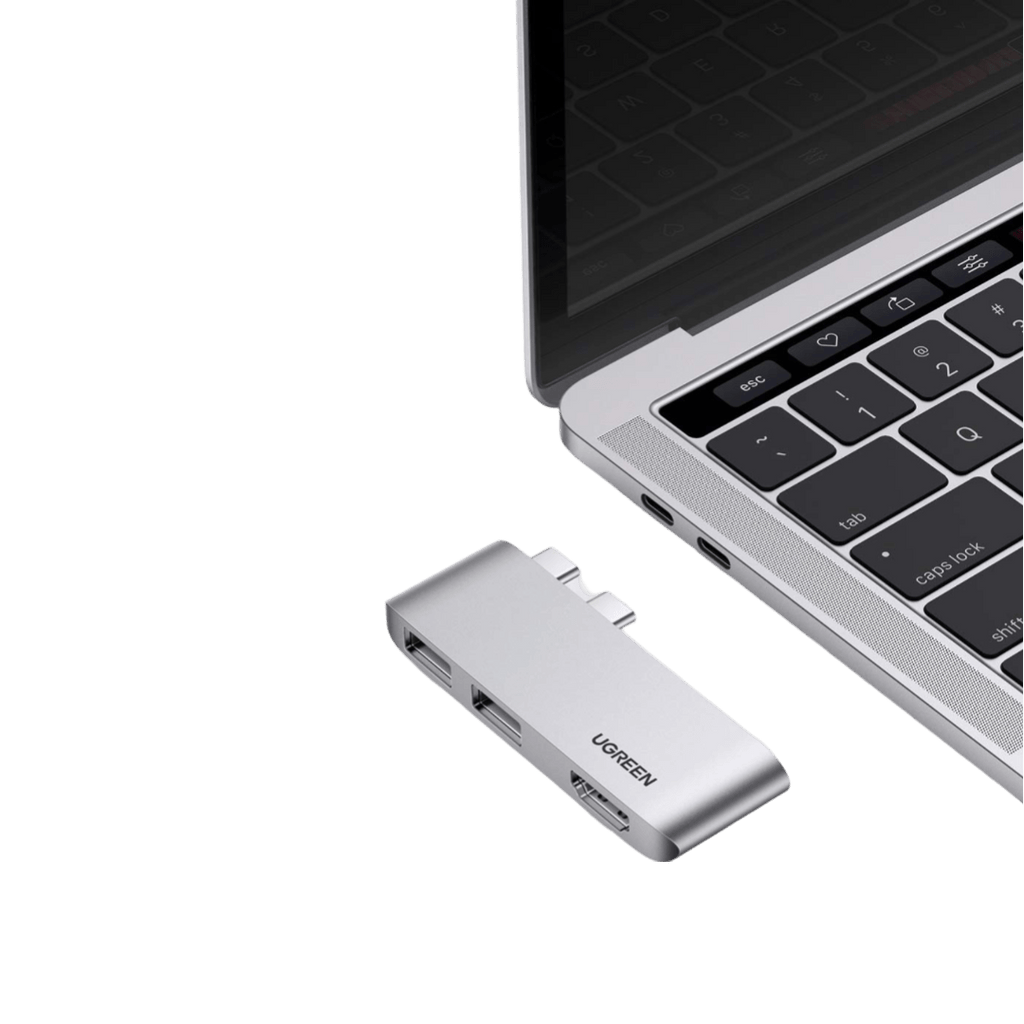 UGREEN Mini USB-C Hub (3-in-1, 4K@60Hz, 10Gbps)