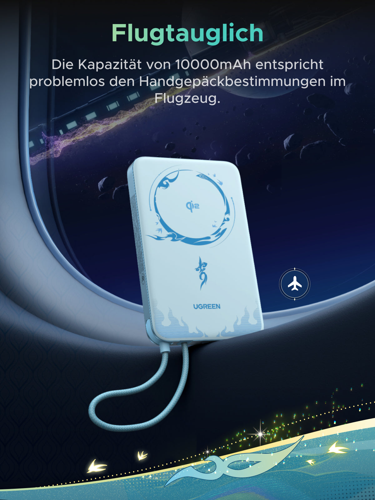 UGREEN x Honkai: Star Rail Magnetische Powerbank (10.000mAh, 30W, Qi2 15W)