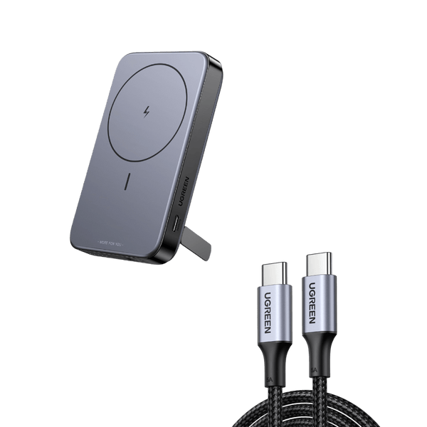 UGREEN Set-Angebot: 10.000mAh Mag-Powerbank + 100W USB-C Kabel (1M)