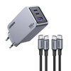 UGREEN Set - Angebot: 100W 3 - Port Ladegerät + USB - C Kabel - Bundles