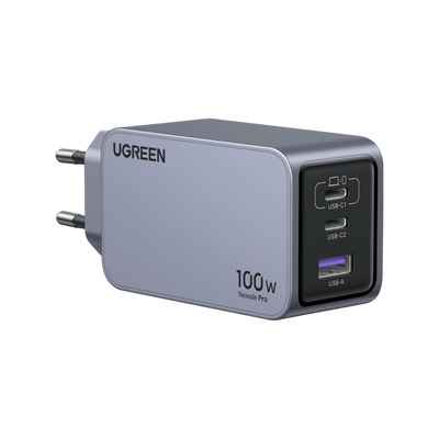UGREEN Nexode Pro USB-C Mini Ladegerät (100W, 3-Ports, GaN)