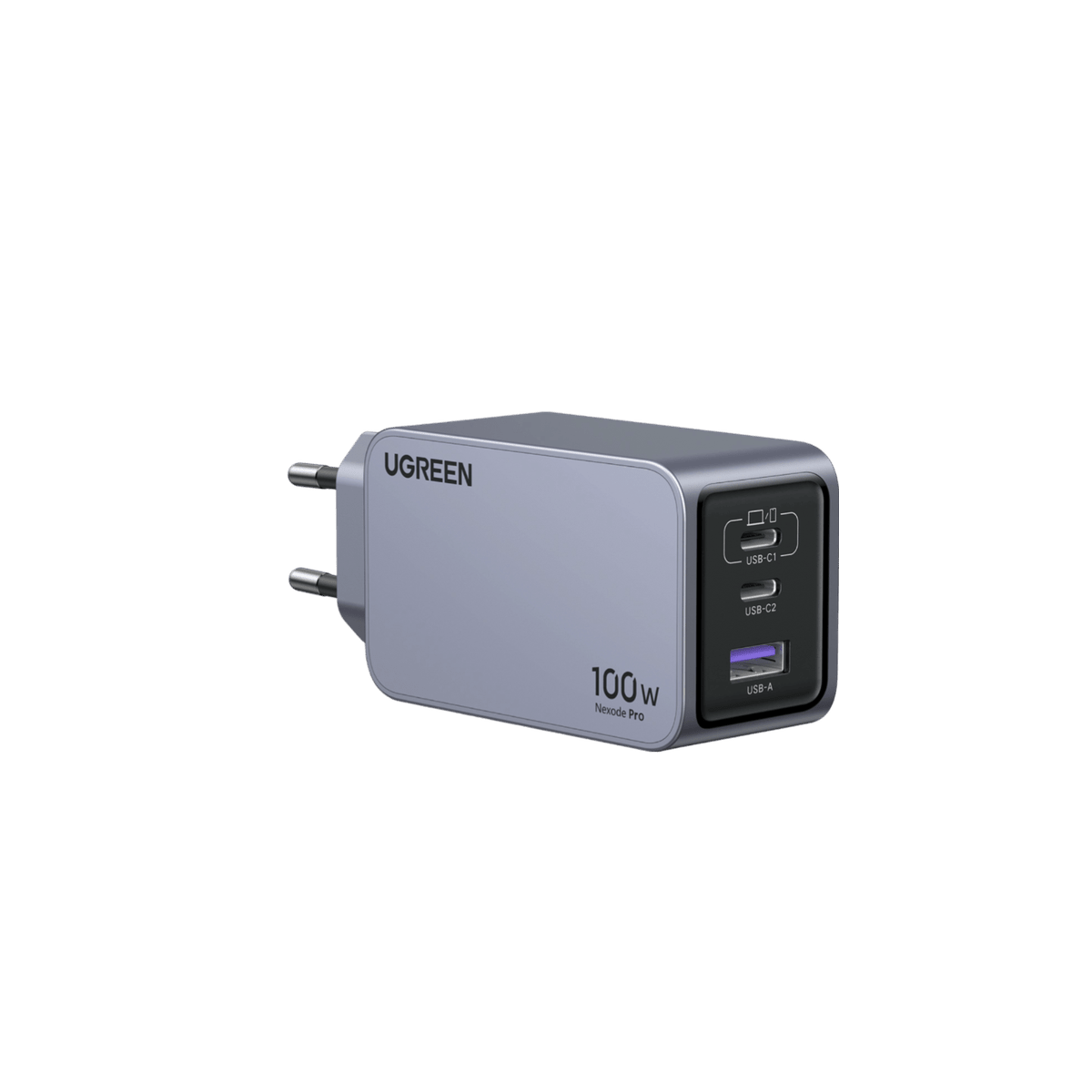 UGREEN Nexode Pro USB-C Mini Ladegerät (100W, 3-Ports, GaN) - Ladegerät