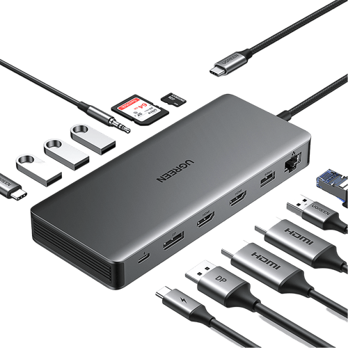 UGREEN Revodok Pro 313 USB-C Dockingstation (13-IN-1, Triple Display)
