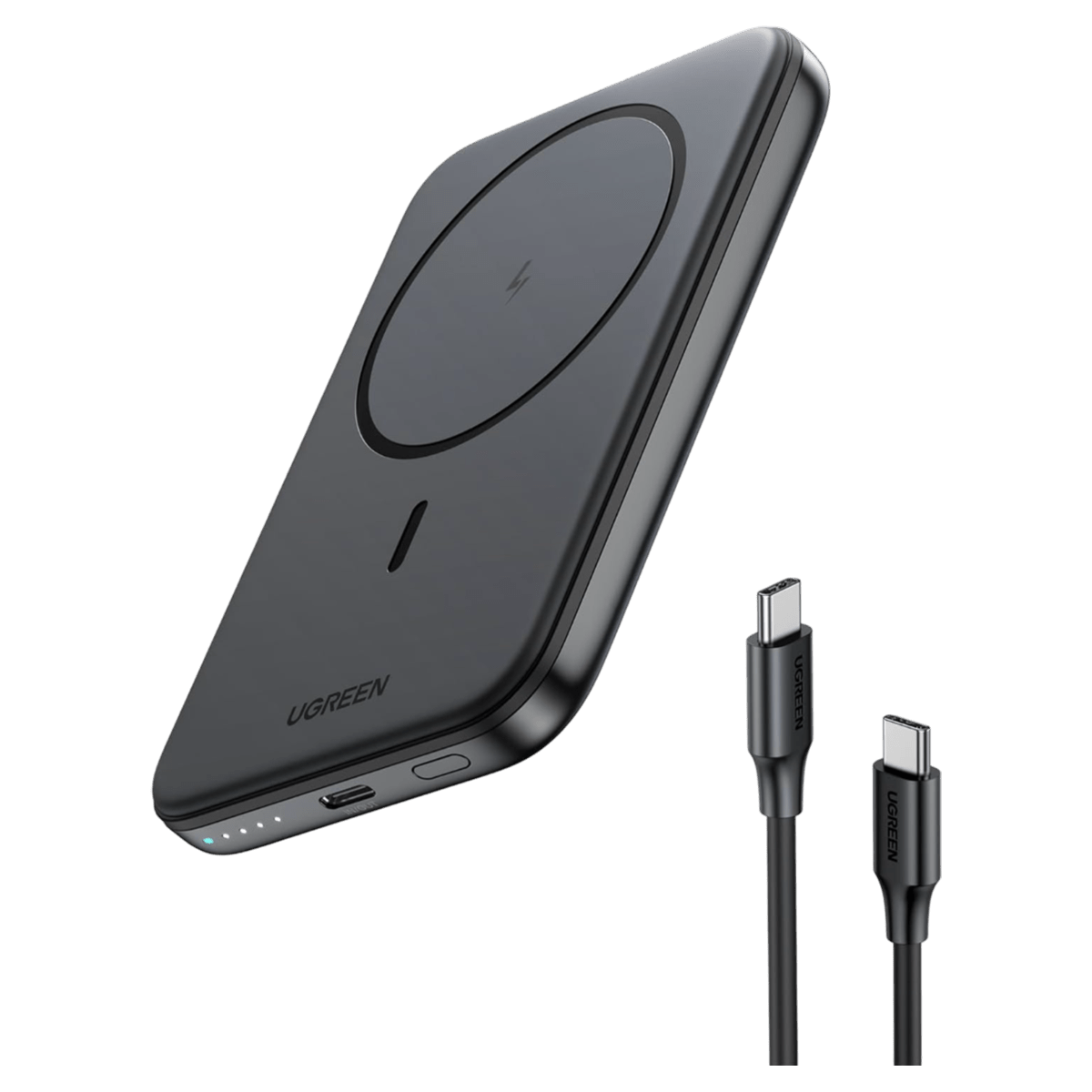 UGREEN Magnetische Kabellose Powerbank 10000mAh mit USB-C Kable