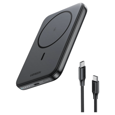 UGREEN Magnetische Kabellose Powerbank 10000mAh mit USB-C Kable