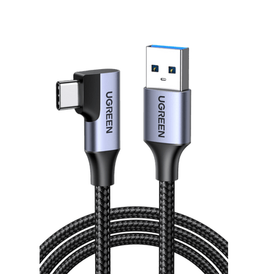 UGREEN USB-C auf USB-A 3.0 Ladekabel Winkel 90 Grad (2 M)