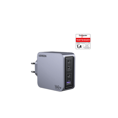 UGREEN Nexode Pro USB-C Ladegerät (160W, 4-Ports, GaN)