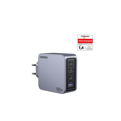 UGREEN Nexode Pro USB-C Ladegerät (160W, 4-Ports, GaN)