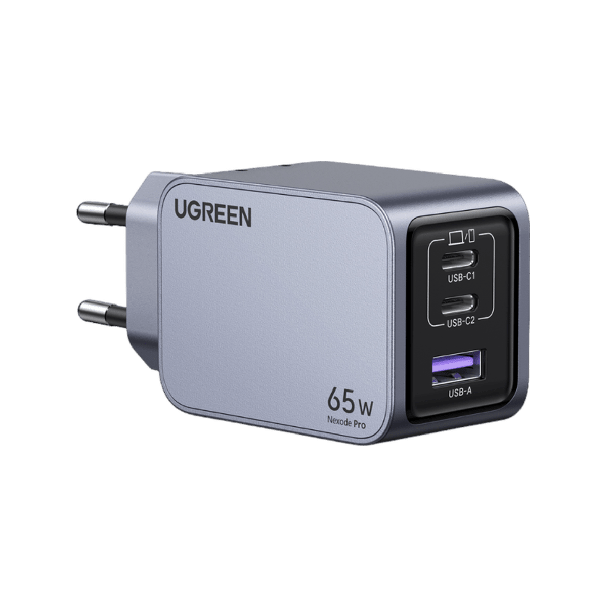 UGREEN Nexode Pro USB-C Mini Ladegerät (65W, 3-Ports, GaN) - Ladegerät