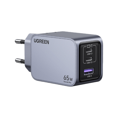 UGREEN Nexode Pro USB-C Mini Ladegerät (65W,  3-Ports, GaN)