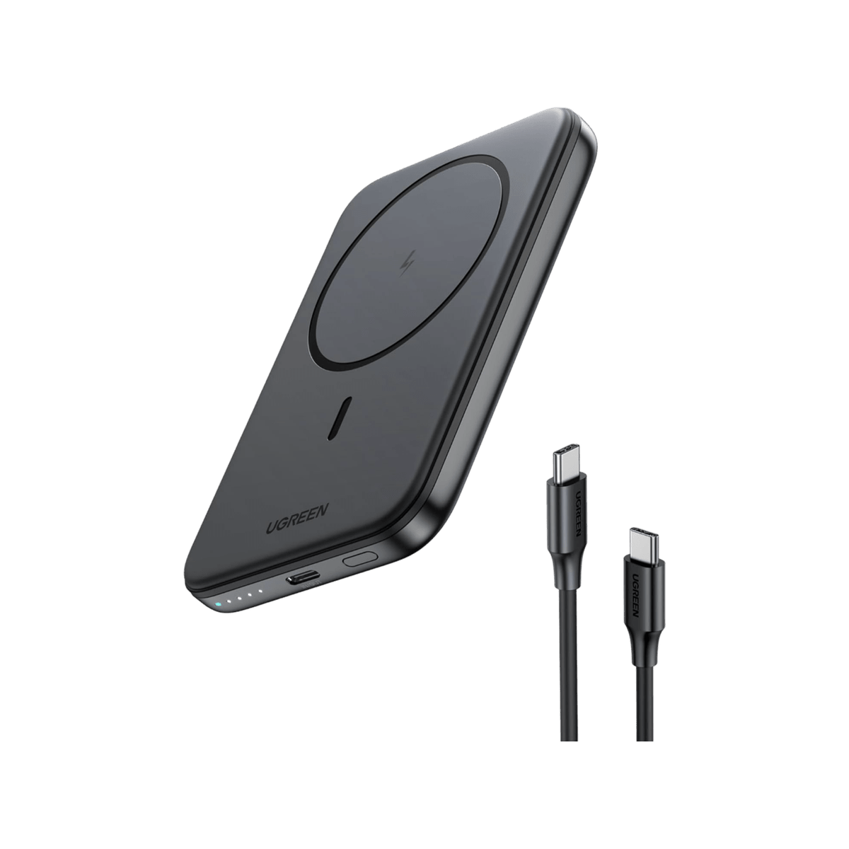 UGREEN Magnetische Kabellose Powerbank 10000mAh mit USB-C Kable - Powerbank