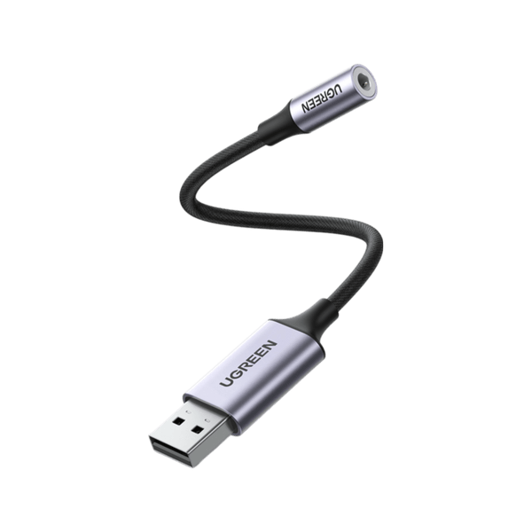 UGREEN USB auf 3.5 mm Klinke Adapter USB Soundkarte Adapter