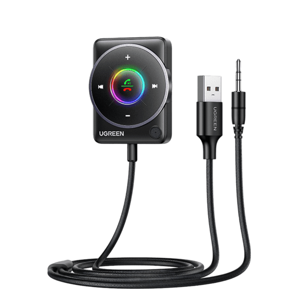 UGREEN Bluetooth 5.4 Aux Adapter mit 3.5 mm Audiobuchse und Multifunktionstaste