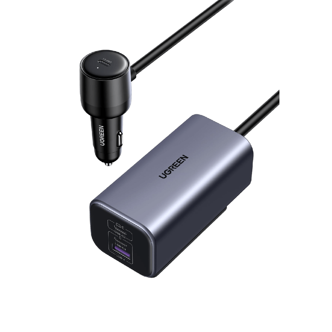 UGREEN PD3.0 Autoladegerät (130W, 4-Ports, GaN)