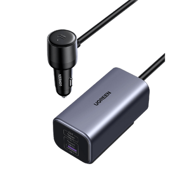 UGREEN PD3.0 Autoladegerät (130W, 4-Ports, GaN)