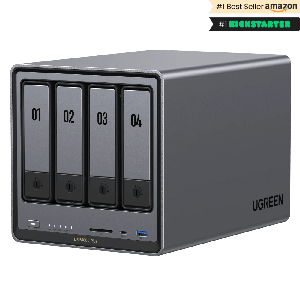 Ugreen DX4800 Plus NAS mit vier Schächten