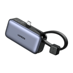 UGREEN Powerbank (5000mAh, 22.5W, integriertem USB-C Kabel)