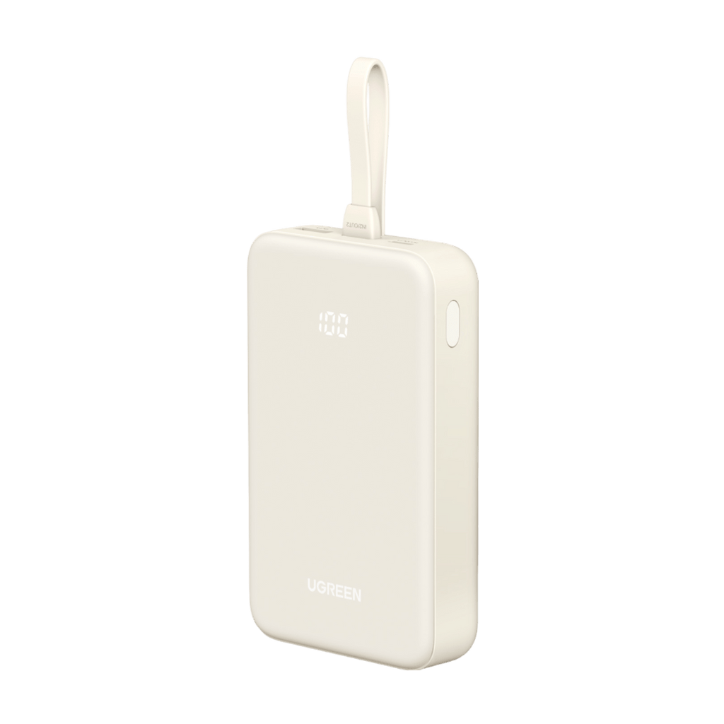 UGREEN Powerbank (20000mAh, 22.5W, integriertem USB-C-Kabel)