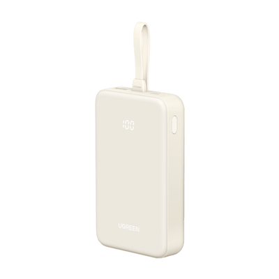 UGREEN Powerbank (20000mAh, 22.5W, integriertem USB-C-Kabel)