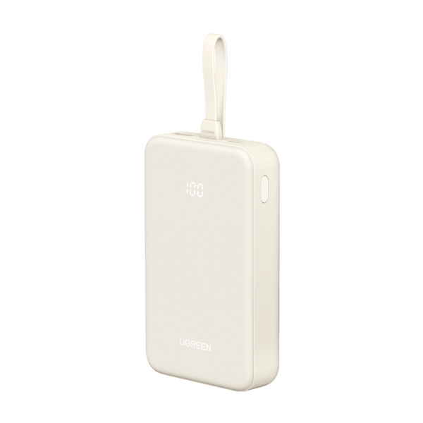 UGREEN 20000 mAh 22.5 W Powerbank mit integriertem USB-C-Kabel