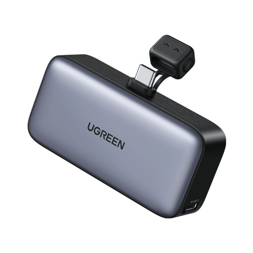 UGREEN Eingebaute USB-C Powerbank (5000mAh, 22.5W) mit LED-Anzeige
