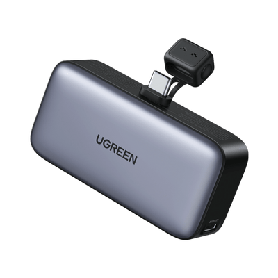 UGREEN 5000 mAh 22.5 W Eingebaute USB-C Powerbank mit LED-Anzeige