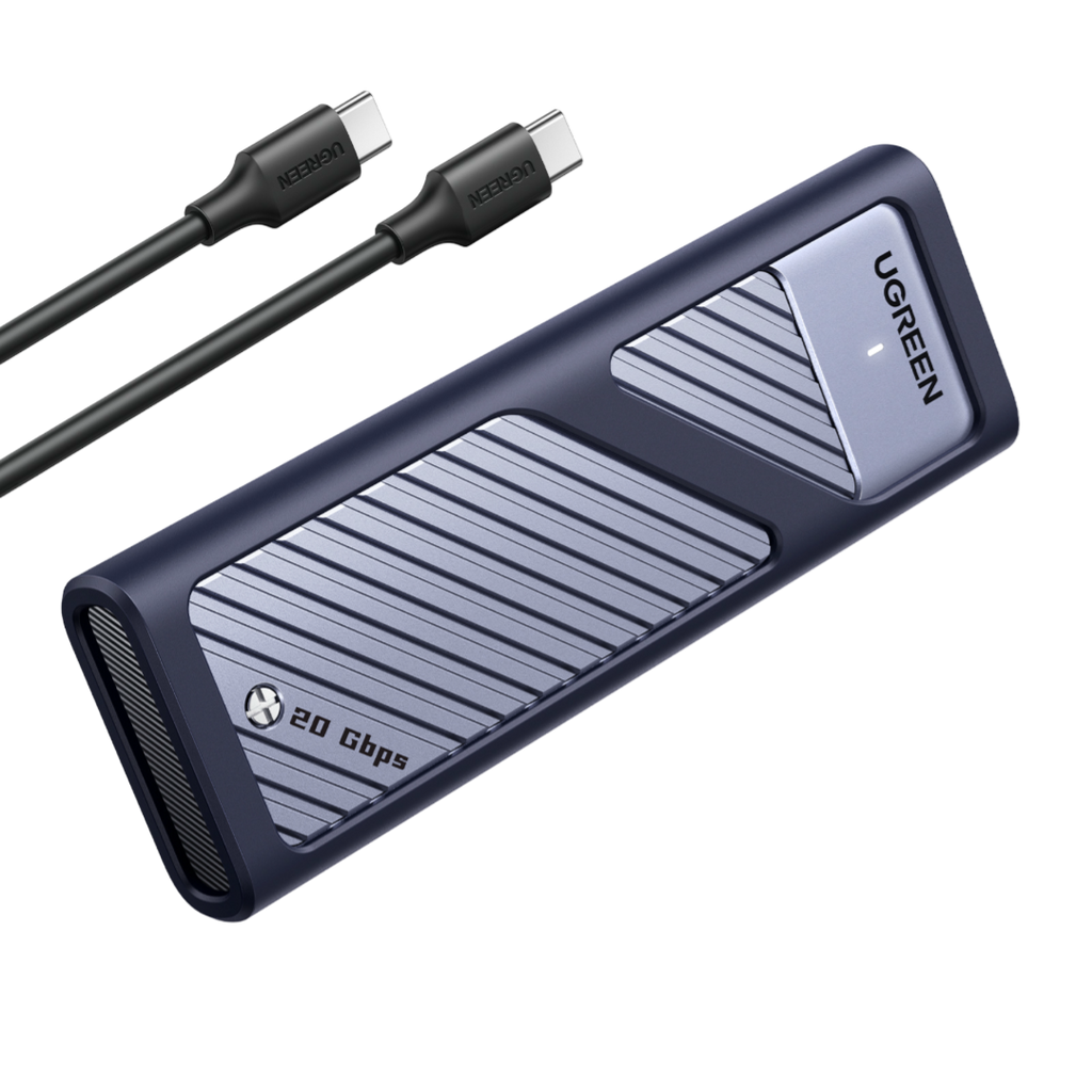 UGREEN 20Gbps NVME SATA M.2 SSD Gehäuse mit Kühlkissen