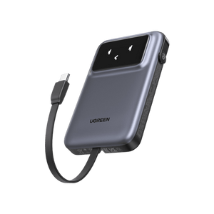 UGREEN UNO 10000 mAh 30 W Powerbank mit integriertem USB-C-Kabel