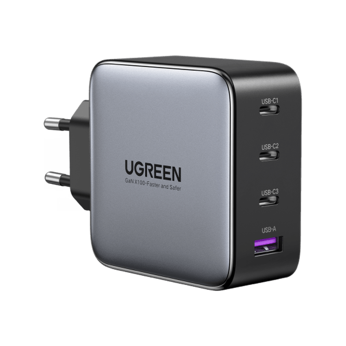 Ugreen 40747 Ladegerät für Mobilgeräte Universal Schwarz AC Schnellladung Drinnen