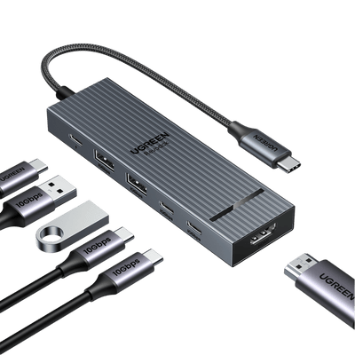 UGREEN Revodok Pro 6-IN-1 USB-C Hub (10Gbps 4K@60Hz)