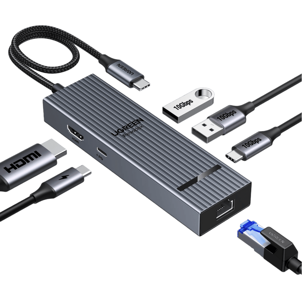 UGREEN Revodok Pro USB-C Hub (10Gbps, 4K@60Hz)