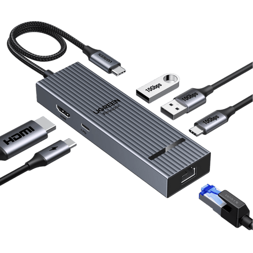 UGREEN Revodok Pro USB-C Hub (10Gbps, 4K@60Hz)